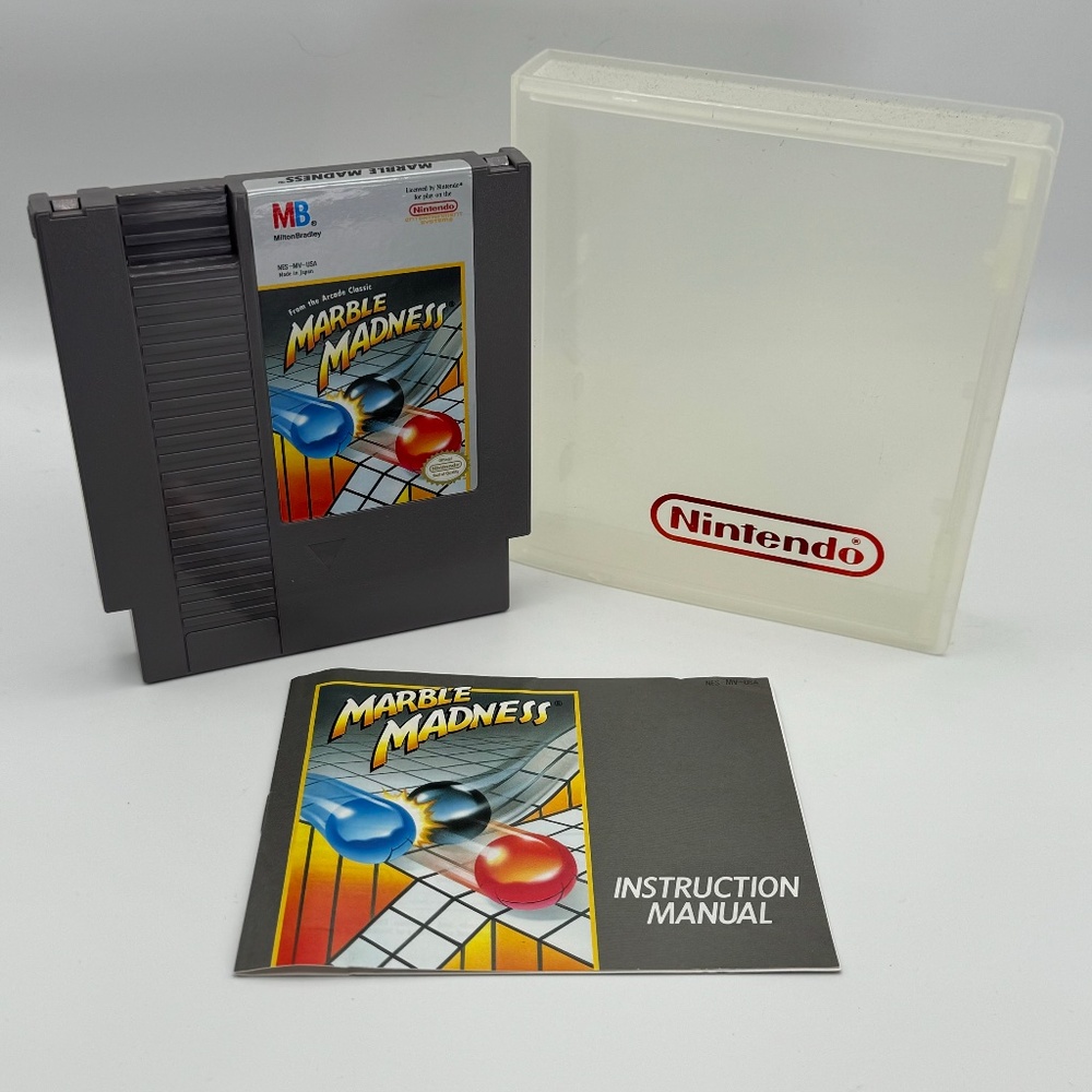 Vintage Nintendo NES Marble Madness game